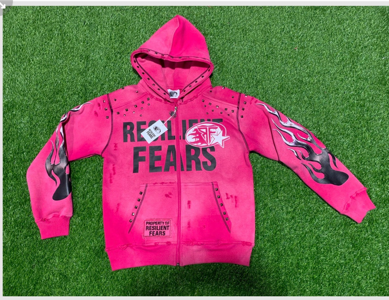 Pink zip up RESILIENT FEARS